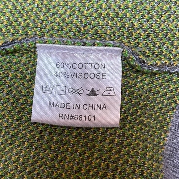 belldini Cotton Garden Girl Hooded Cardigan Sweater Gray Pineapple Preppy Twee S - Picture 11 of 13